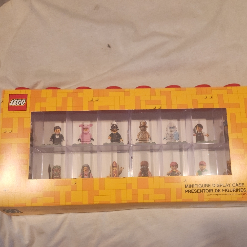 Lego Minifigure Display Case -Red